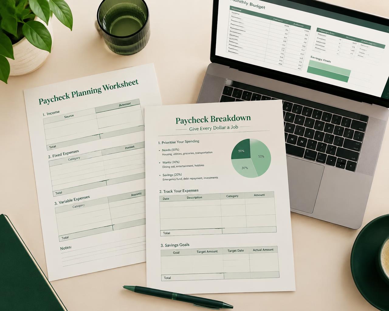 Payday Clarity Kit worksheets and spreadsheet